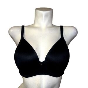 Soma Embraceable Perfect Coverage Underwire Bra Black 40C 12101 Gold Hardware